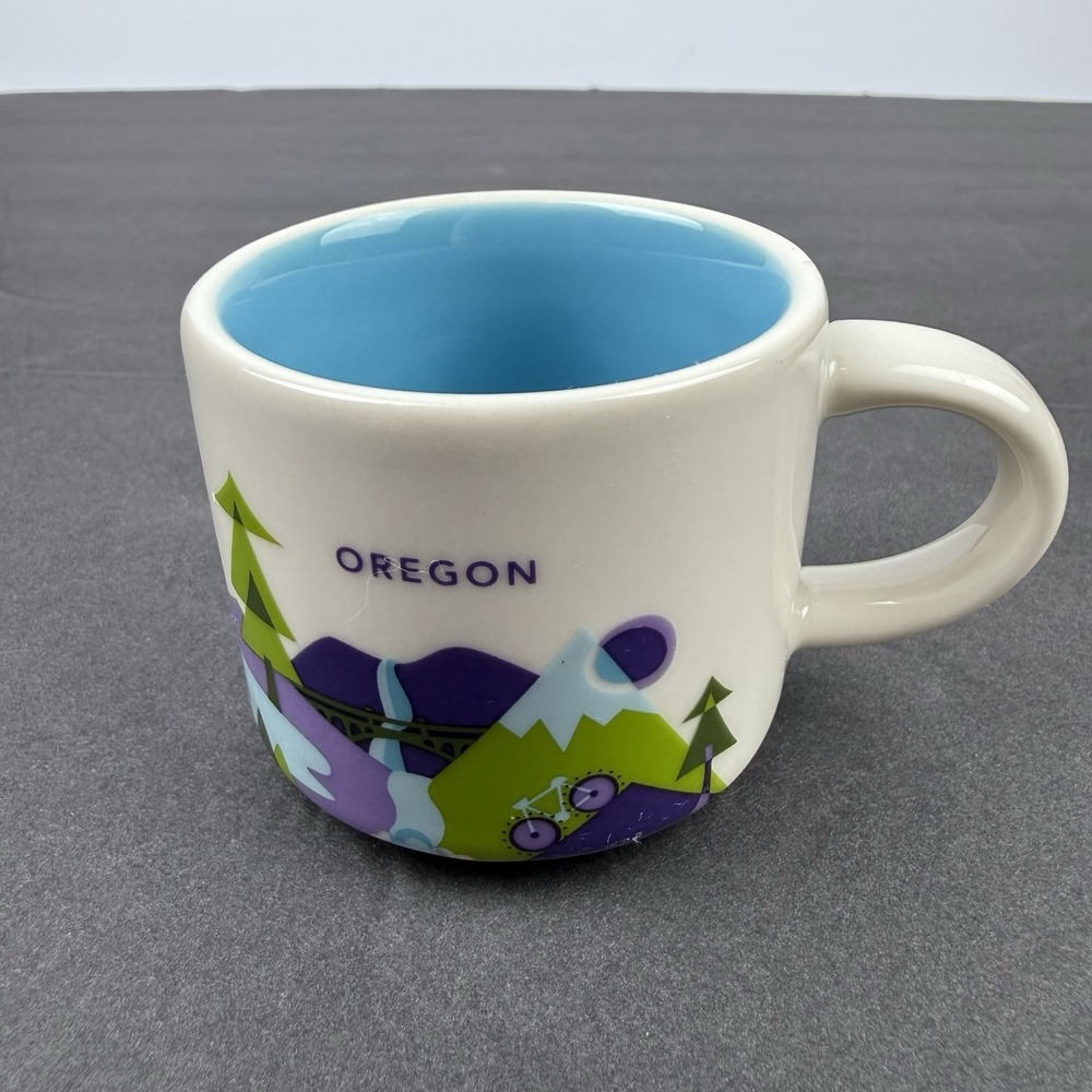 Starbucks You Are Here ESPRESSO Mini Cup Oregon 2016 2 oz Brand New Rare
